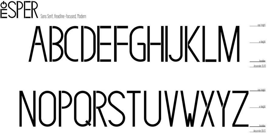 eSper - Hexavision Font